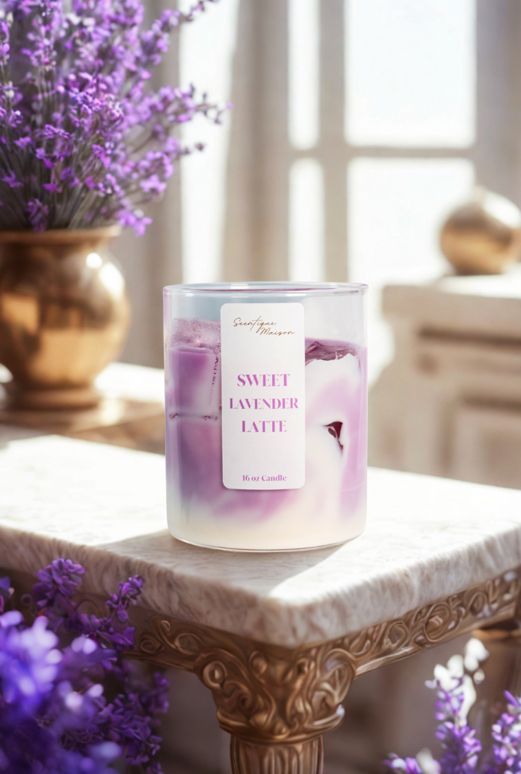 Sweet Lavender Latte Candle