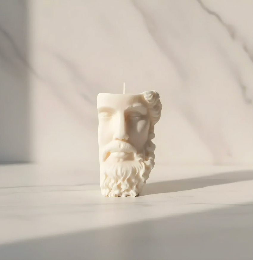 David Bearded Candle Figure