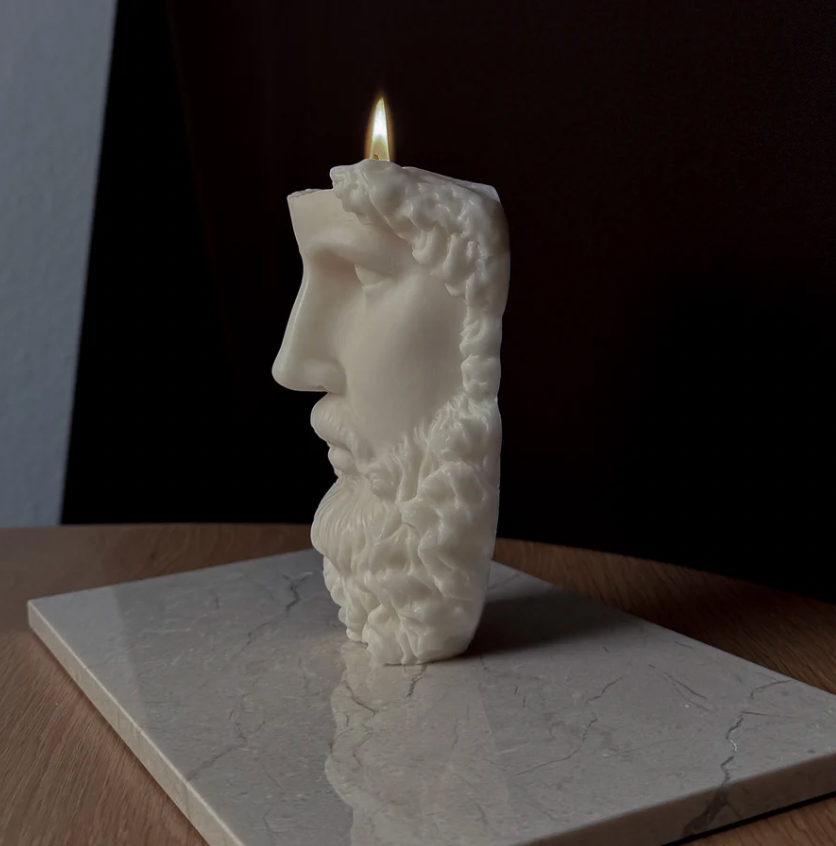 David Bearded Candle Figure