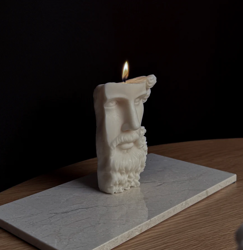 David Bearded Candle Figure