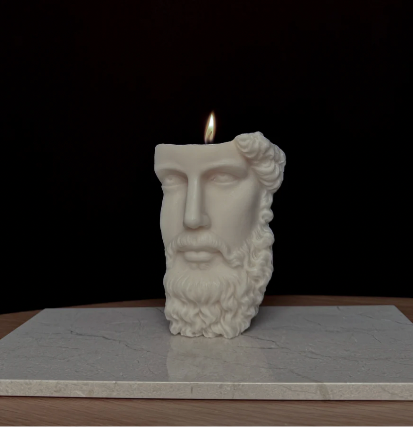 David Bearded Candle Figure