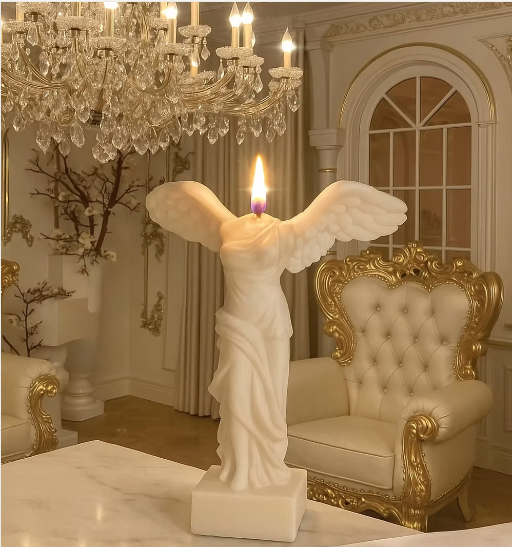 Celeste Winged Angel Candle