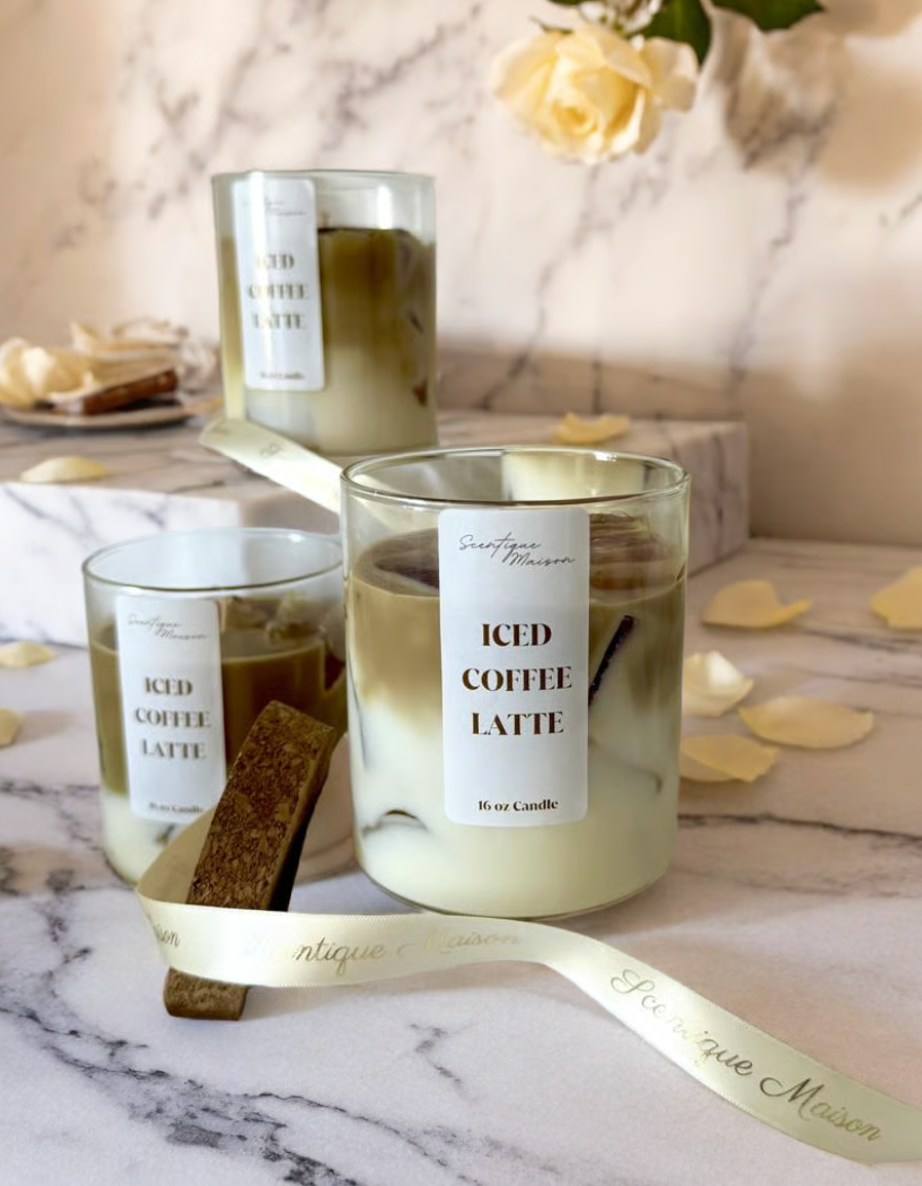 Iced Coffee Latte Candle