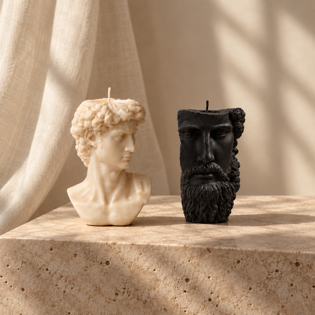 Alternative styled image of the two-candle gift set